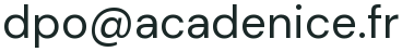 Adresse e-mail du DPO d’AcadéNice